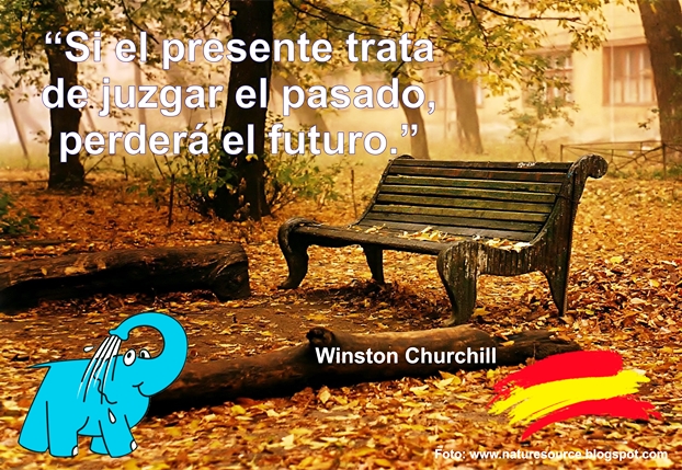 Una enseñanza de Winston Churchill sobre El Presente, en La Frase del Día del Centro de lavado de coches Elefante Azul de Avilés